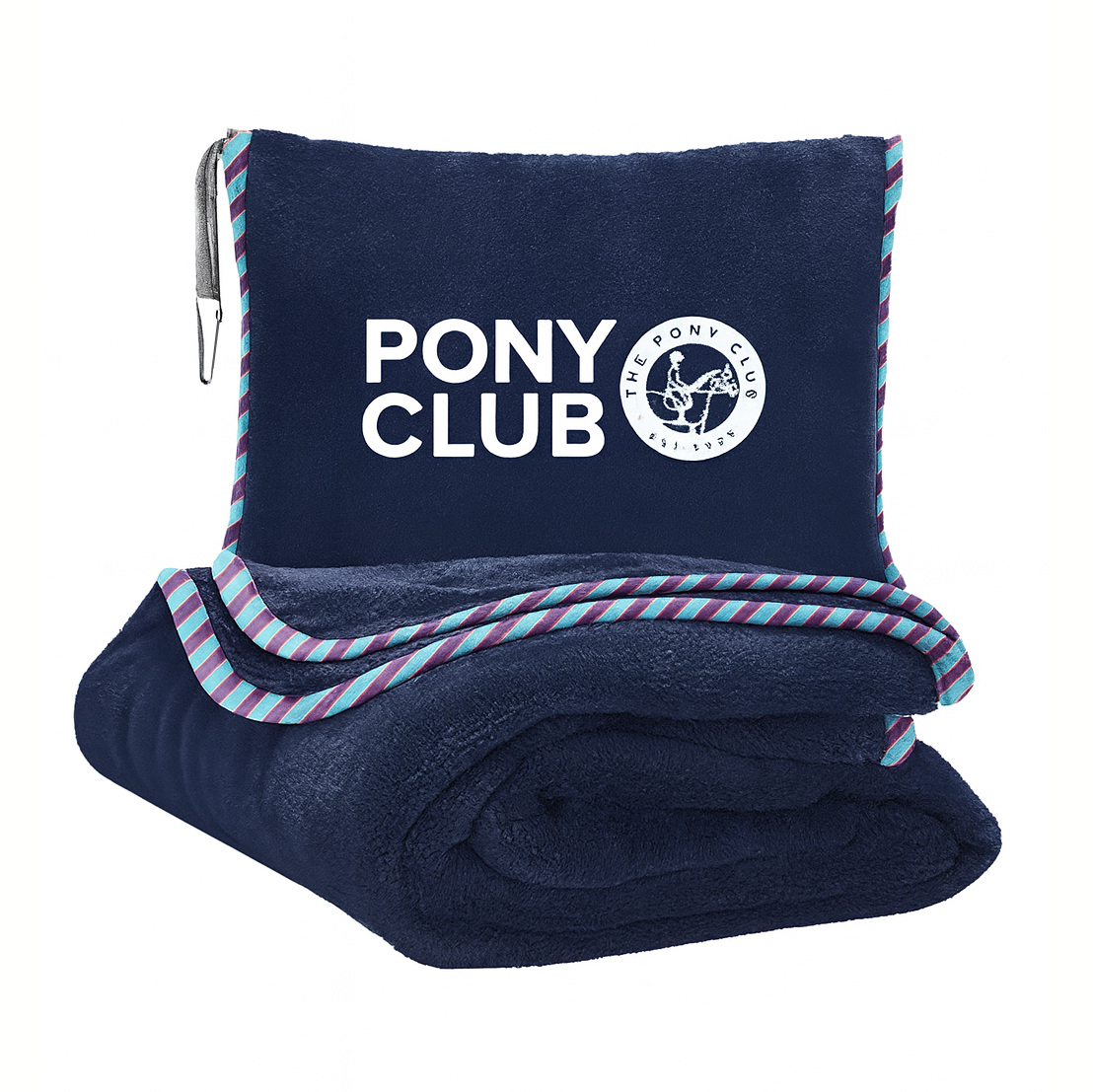 Official Pony Club 2-In-1 Blanket / Travel Pillow
