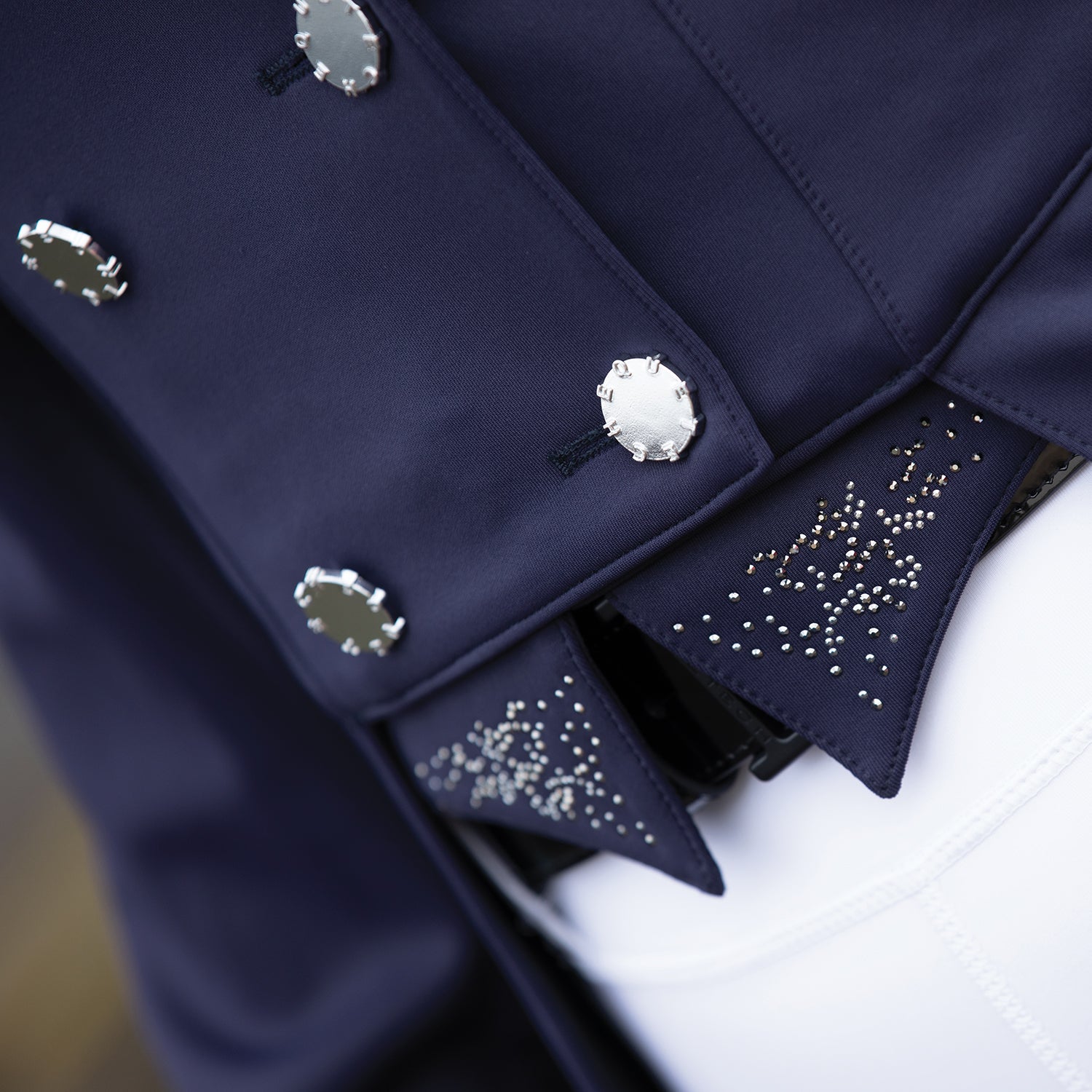 Equetech Premiere Crystal Dressage Tailcoat buttons