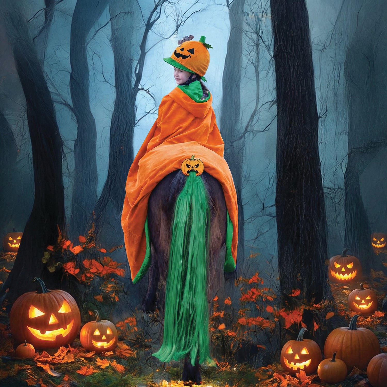 Equetech Halloween Pumpkin Tail Tassel