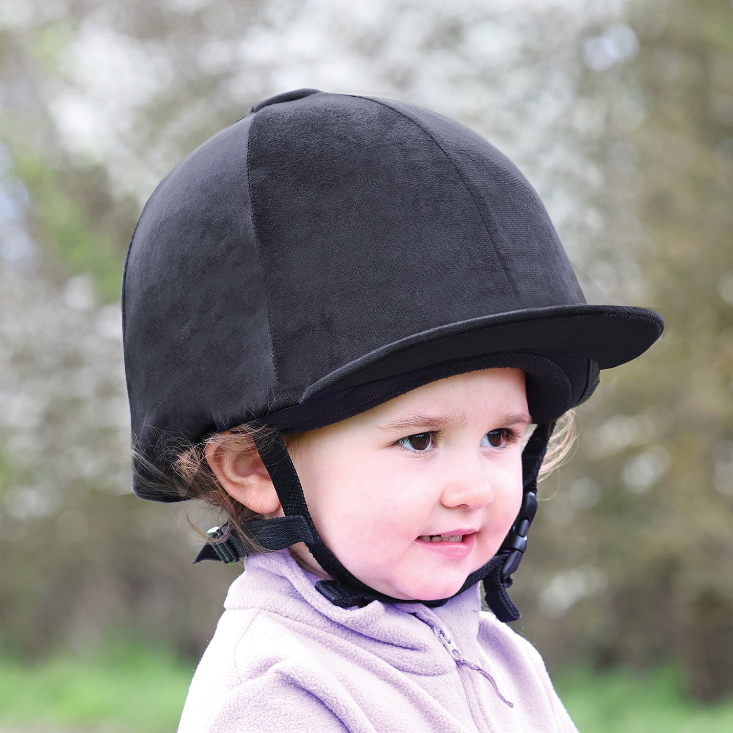 Equetech Premium Velvet Show Hat Silk Black