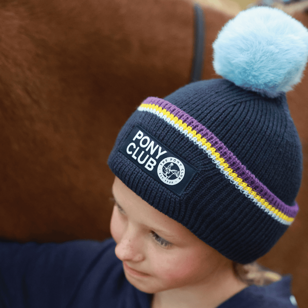 Equetech Official Pony Club Recycled Pom Knit Hat
