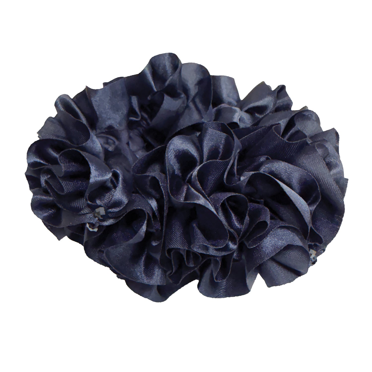 Equetech Rosette Crystal Hair Scrunchie - Navy