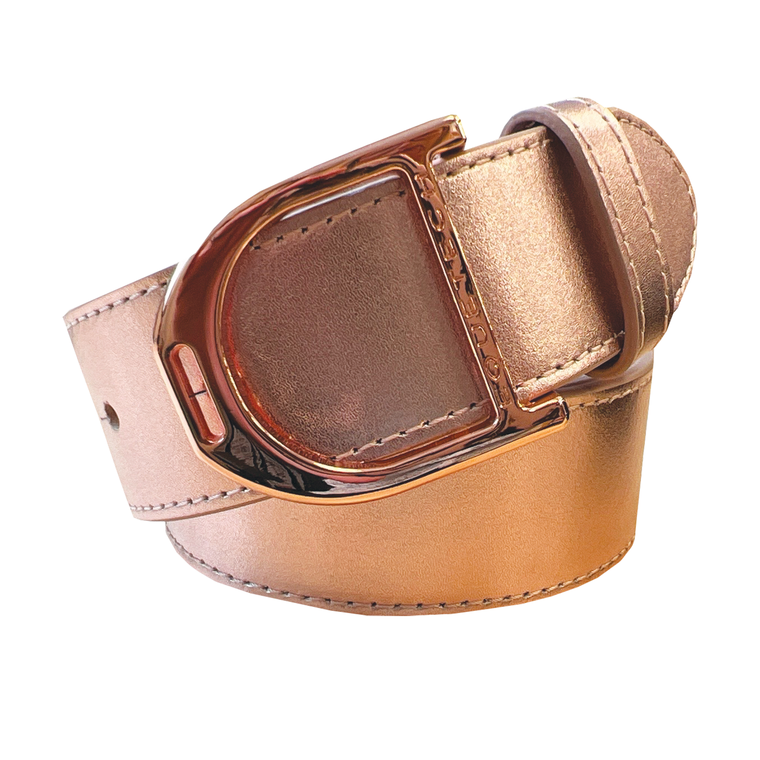 Equetech Stirrup Leather Belt 35mm - Rose Gold