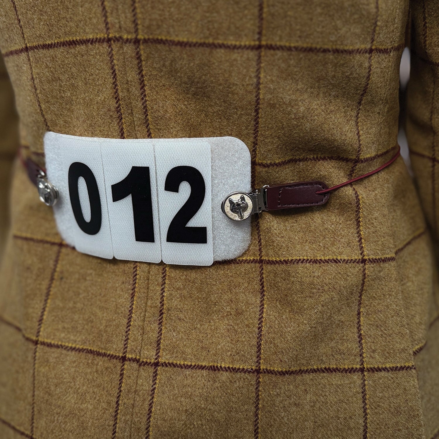 Equetech Showing Number Clips - Maroon