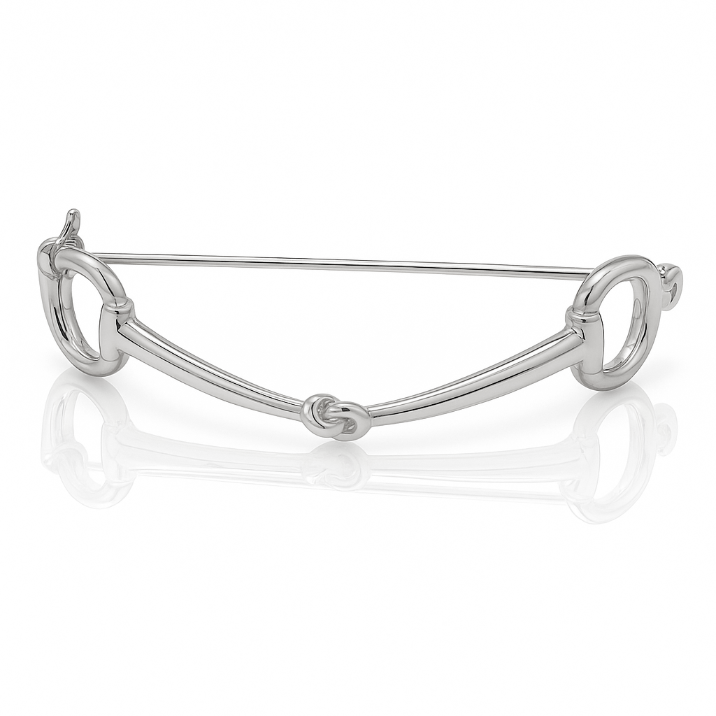 Equetech Snaffle Stock Pin - Silver