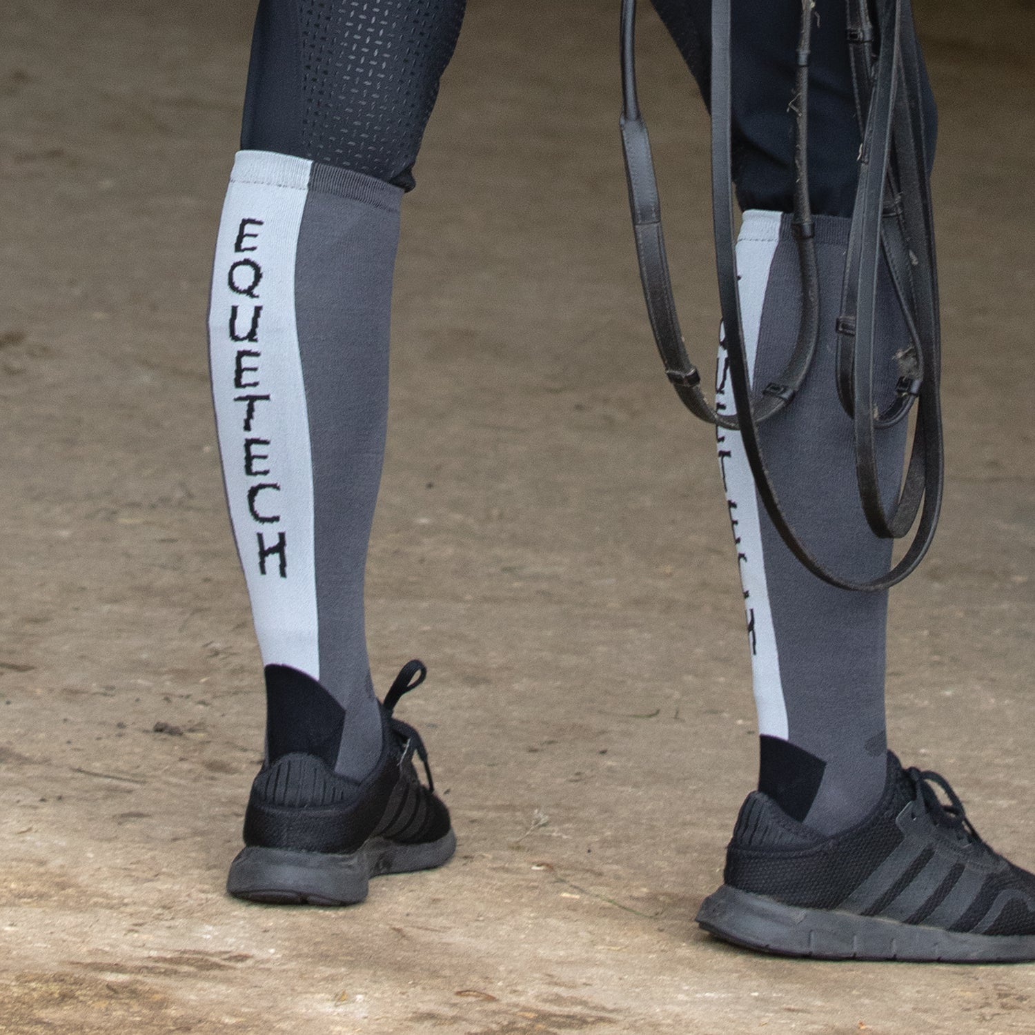 xEquetech Stridepro Riding Socks - Graphite