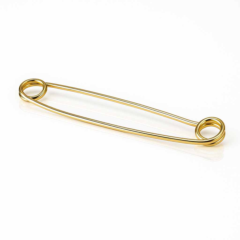 Equetech Traditional Plain Stock Pin Gold