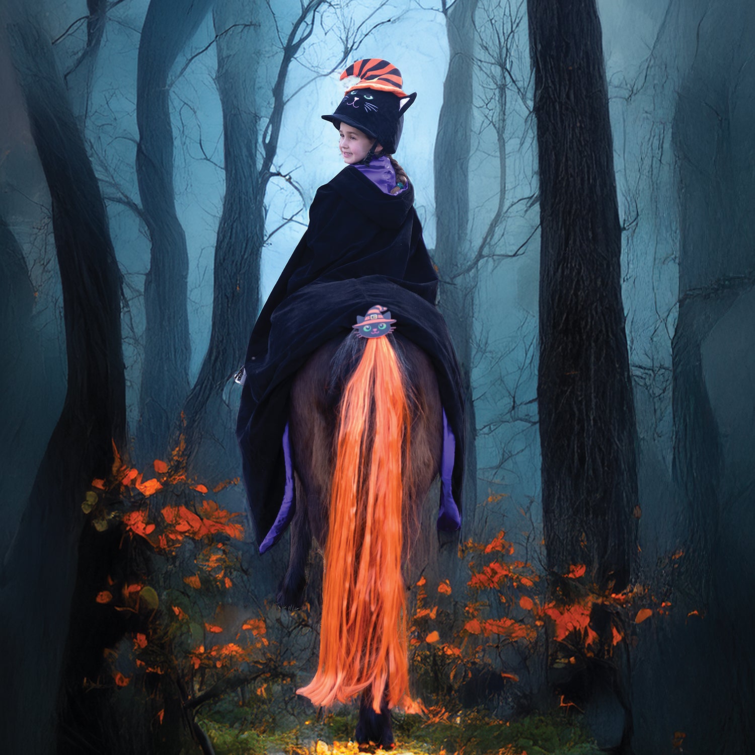 Equetech Salem Cat Halloween Horse Tail Tassel