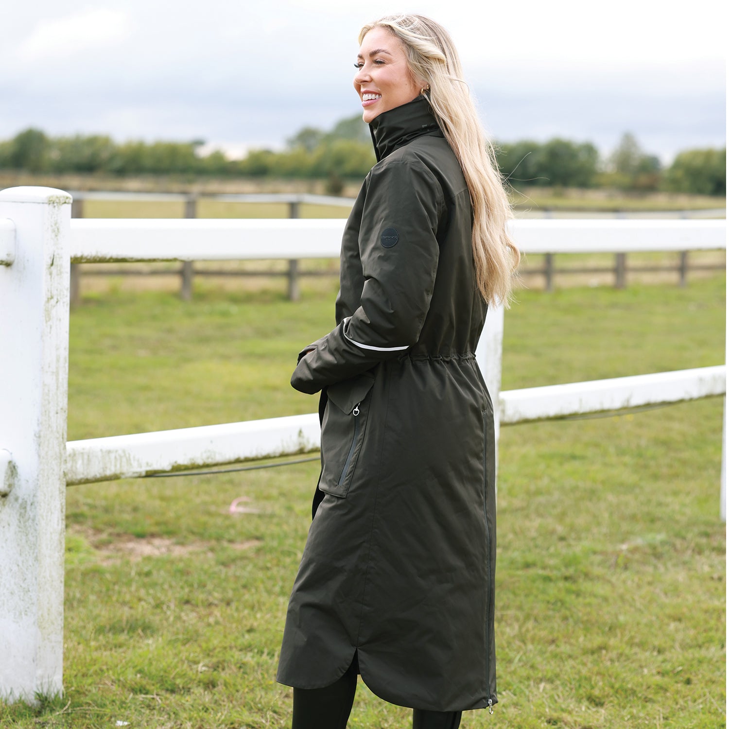 Equetech Utopia Luxe Long Waterproof Riding Coat - Alpine