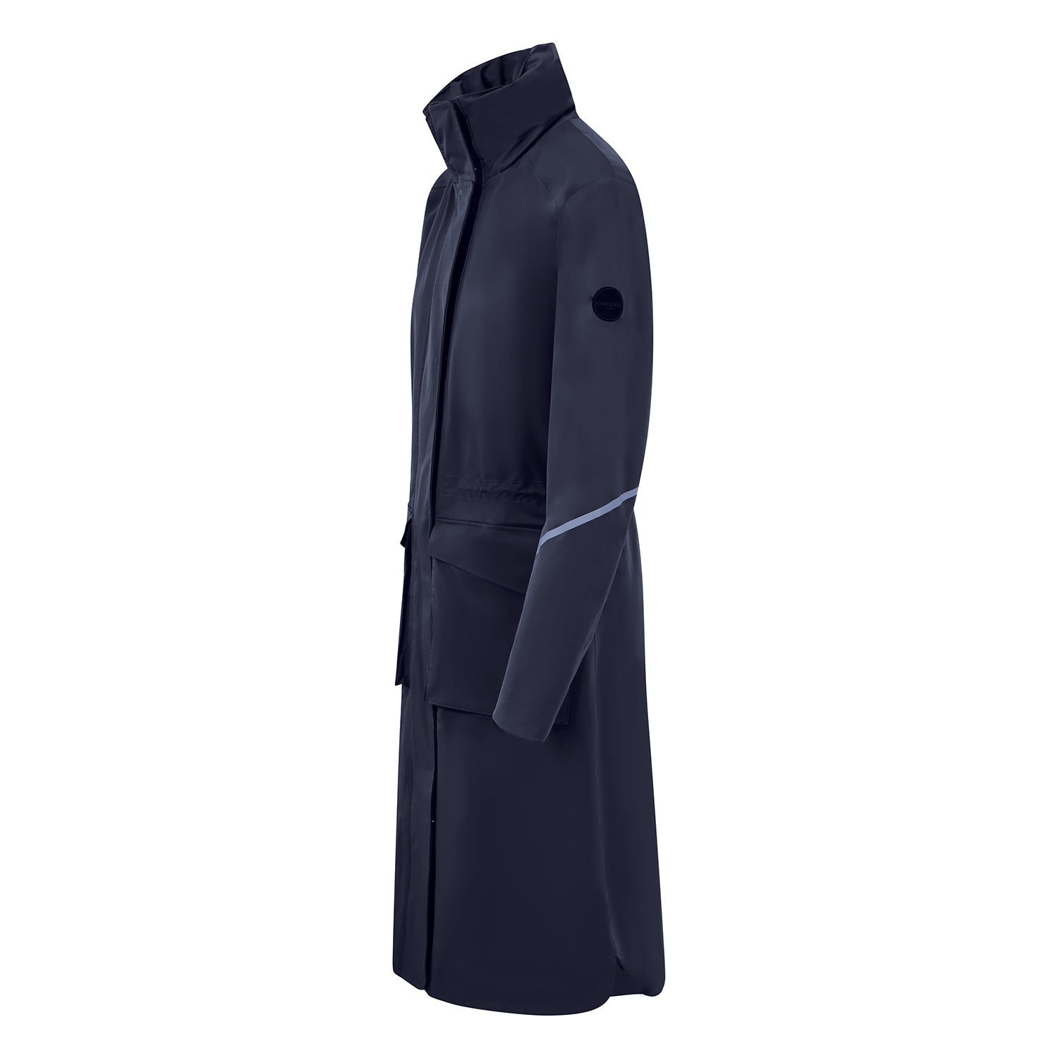 Equetech Utopia Luxe Long Waterproof Riding Coat - Navy