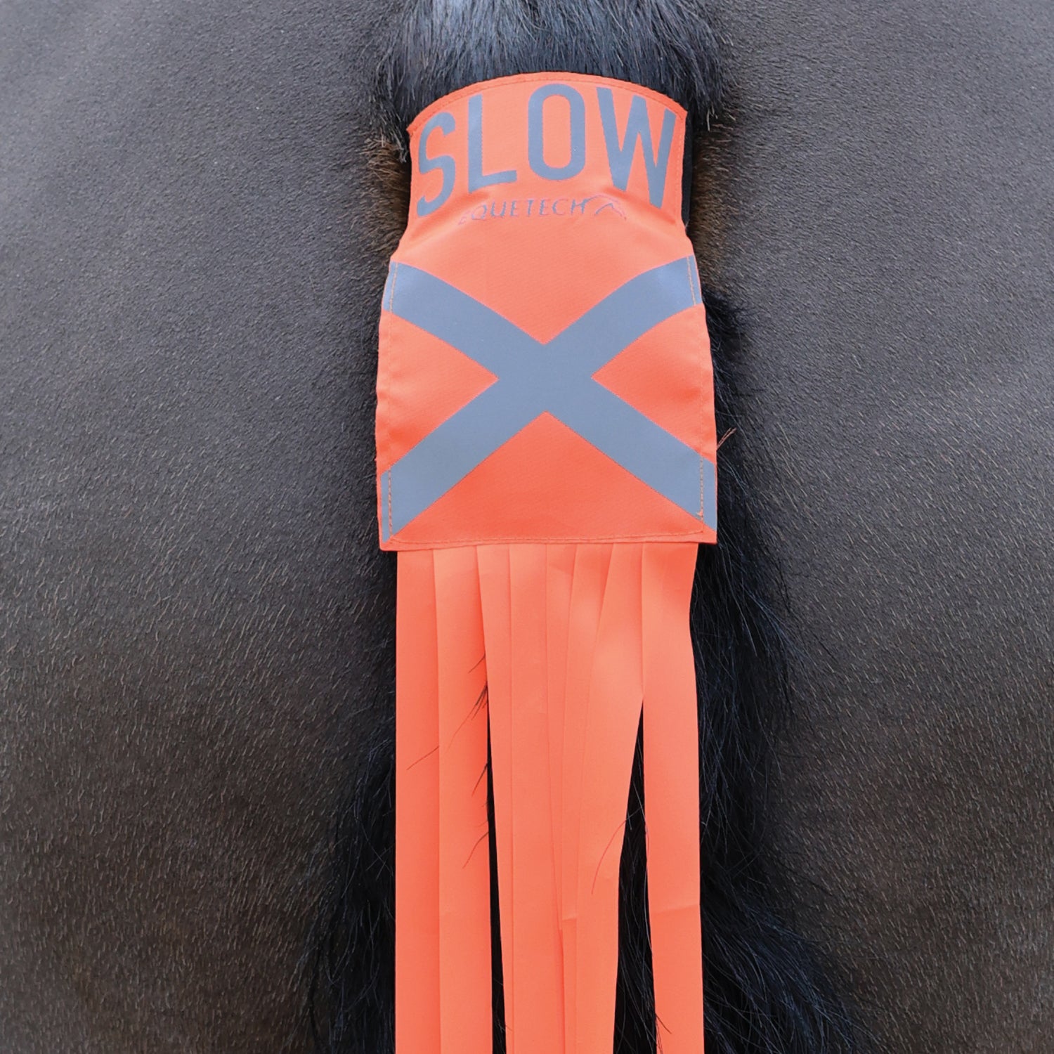 Equetech Hi-Vis Vision Horse Tail Tassels - Orange