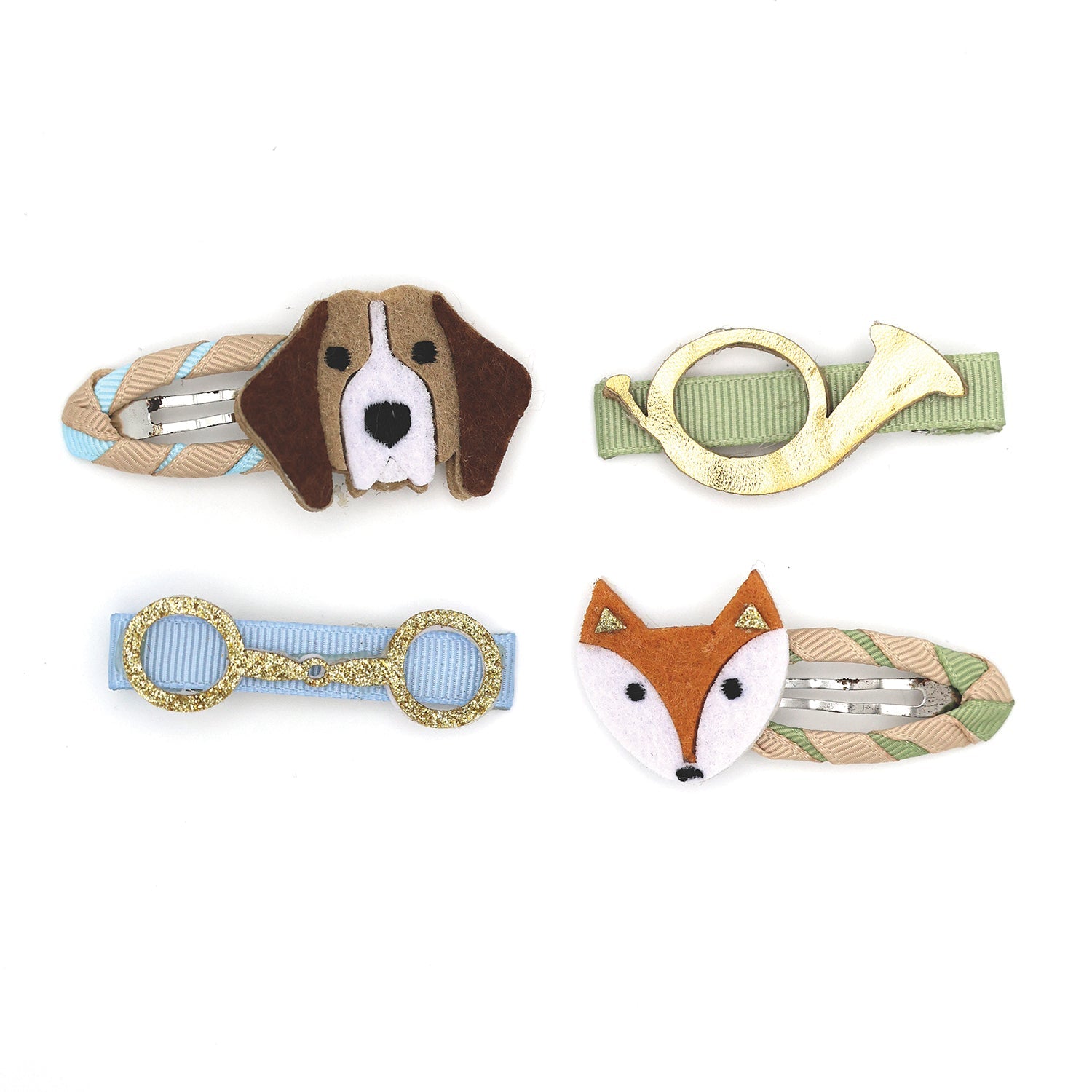 Fox & Hounds Luxury Hair Clips - Set Of 4 - Equetech