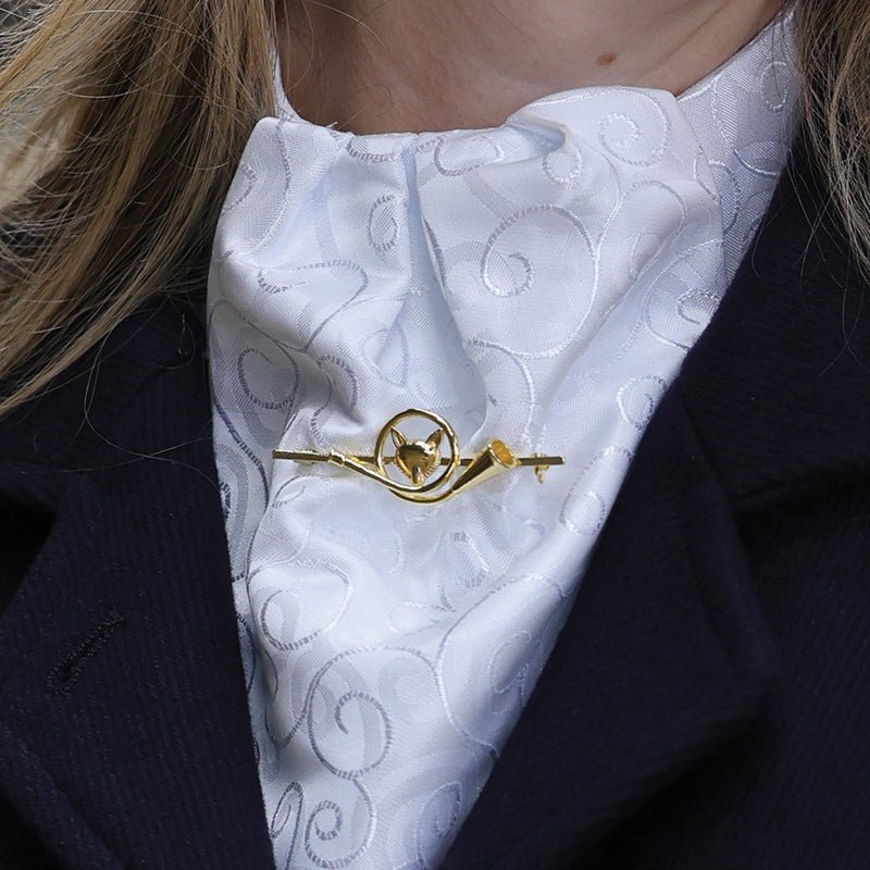 French Horn Fox Stock Pin - Equetech