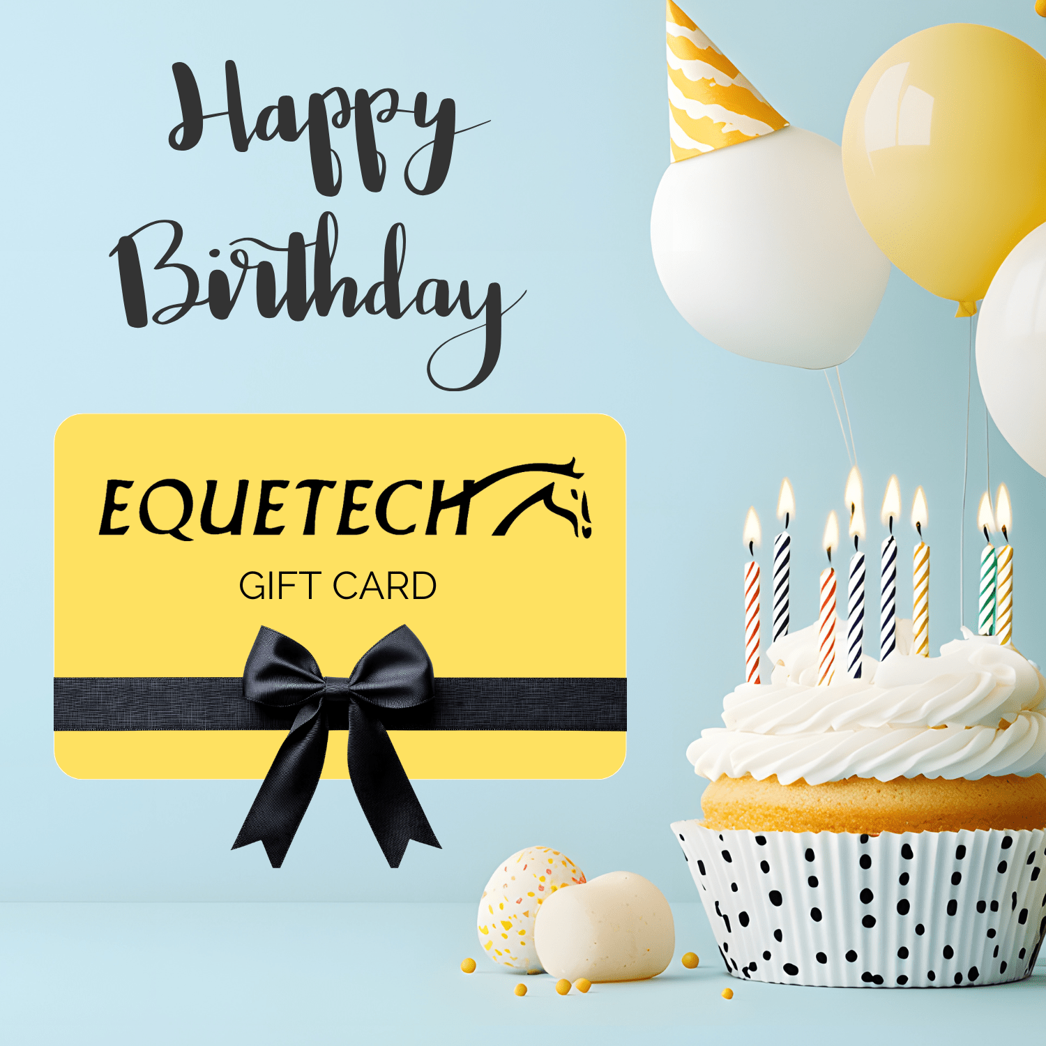 Happy Birthday Gift Card - Equetech
