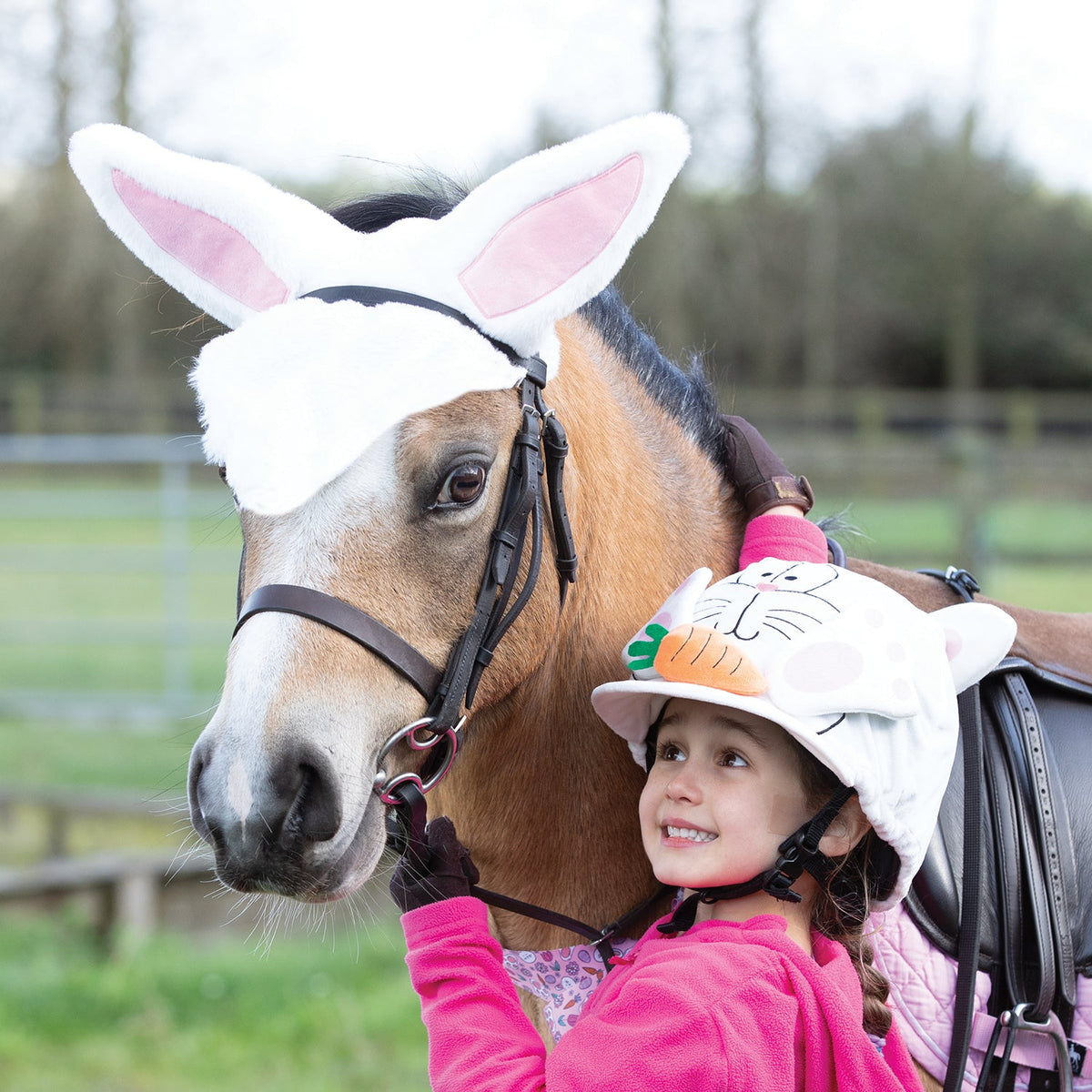 Hopper Bunny Posable Ears Hat Silk - Equetech