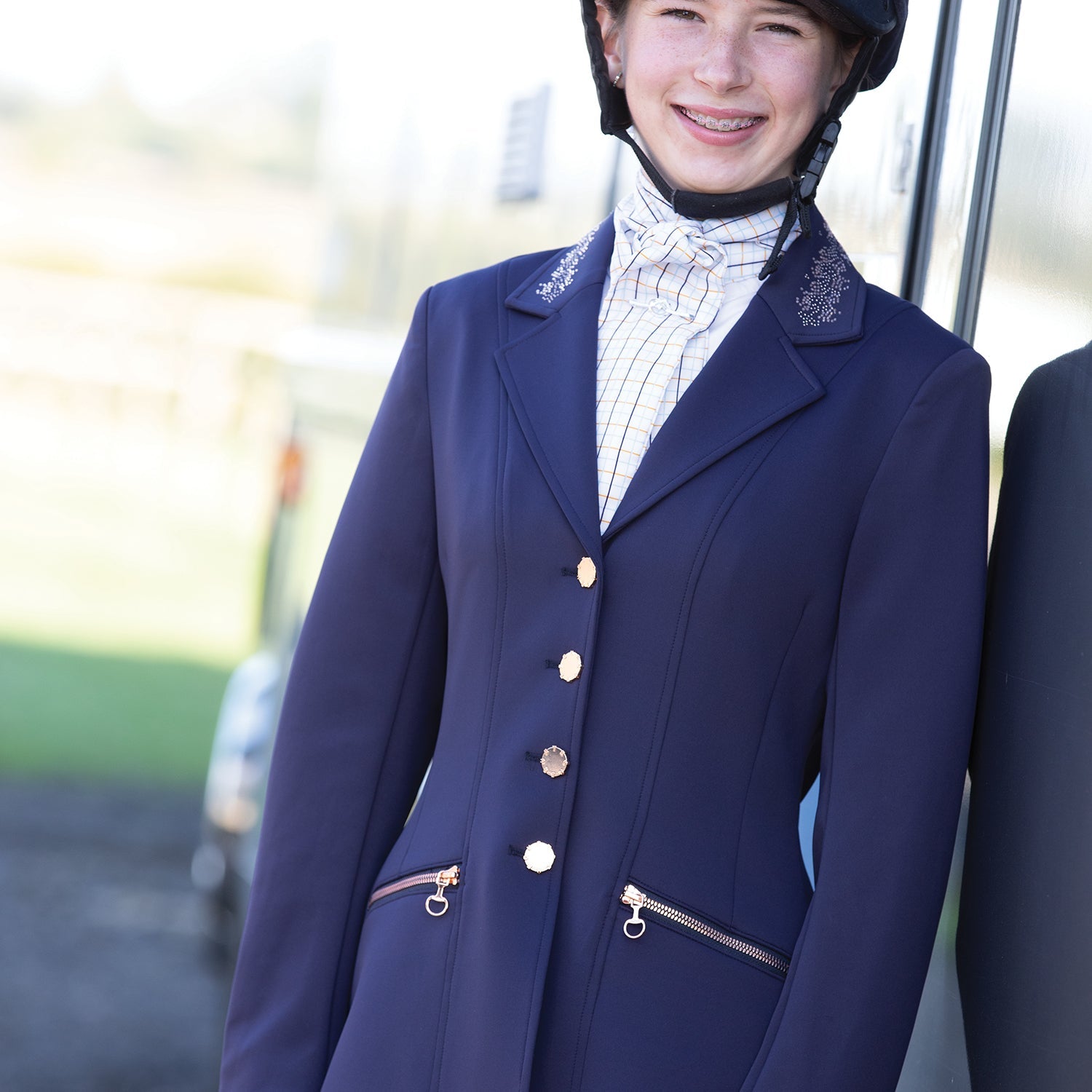 Junior Crystal Showerproof Competition Jacket - Equetech