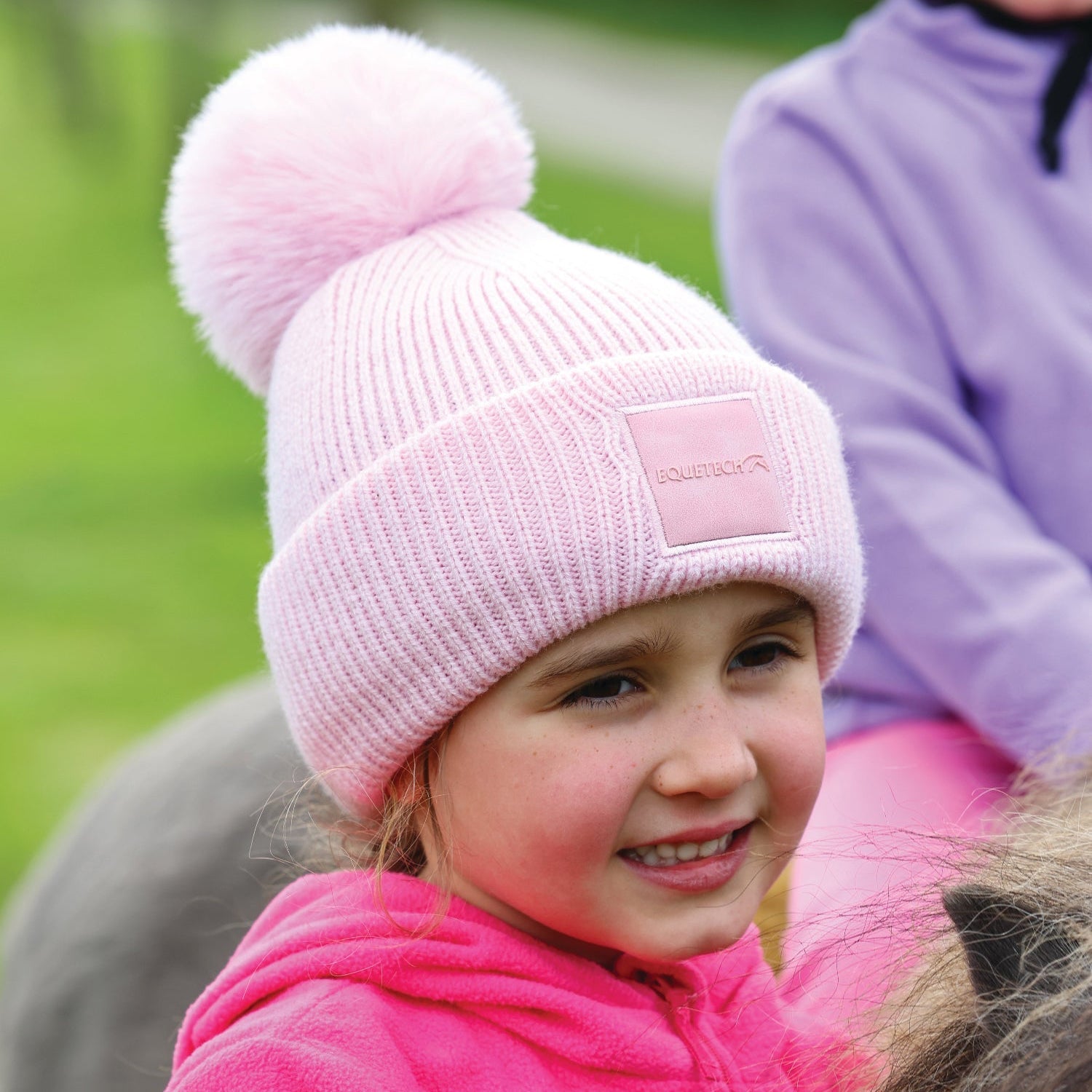 Junior Luxe Recycled Pom Knit Hat - Equetech