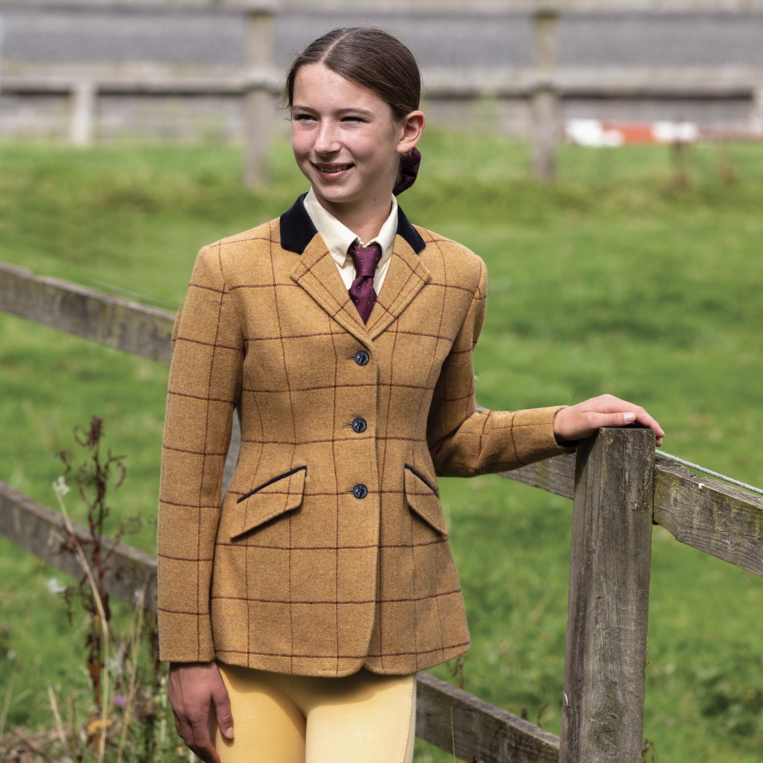 Junior Wheatley Deluxe Tweed Riding Jacket - Equetech