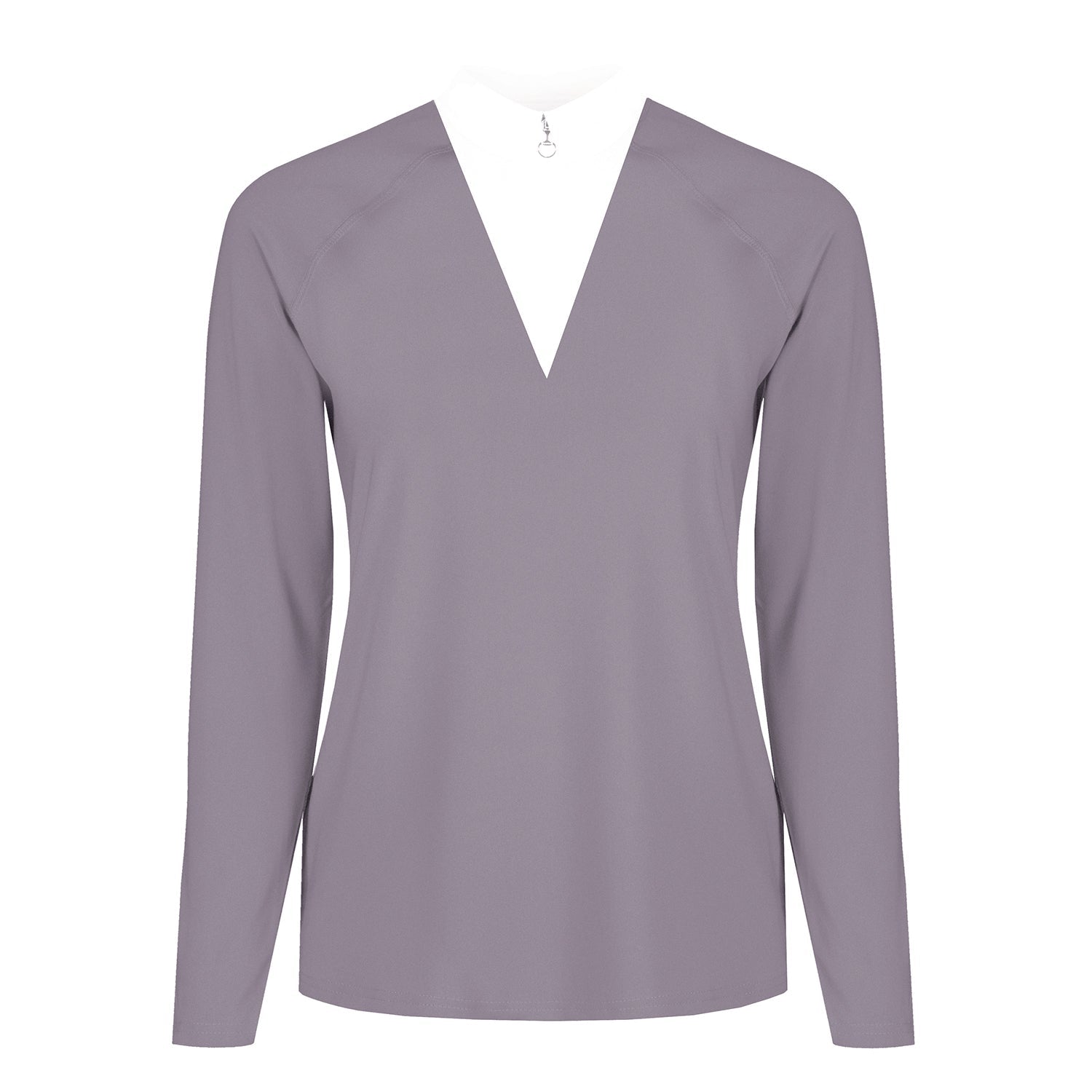 Ladies Thermal Sweater Stock Shirt - Grey - Equetech