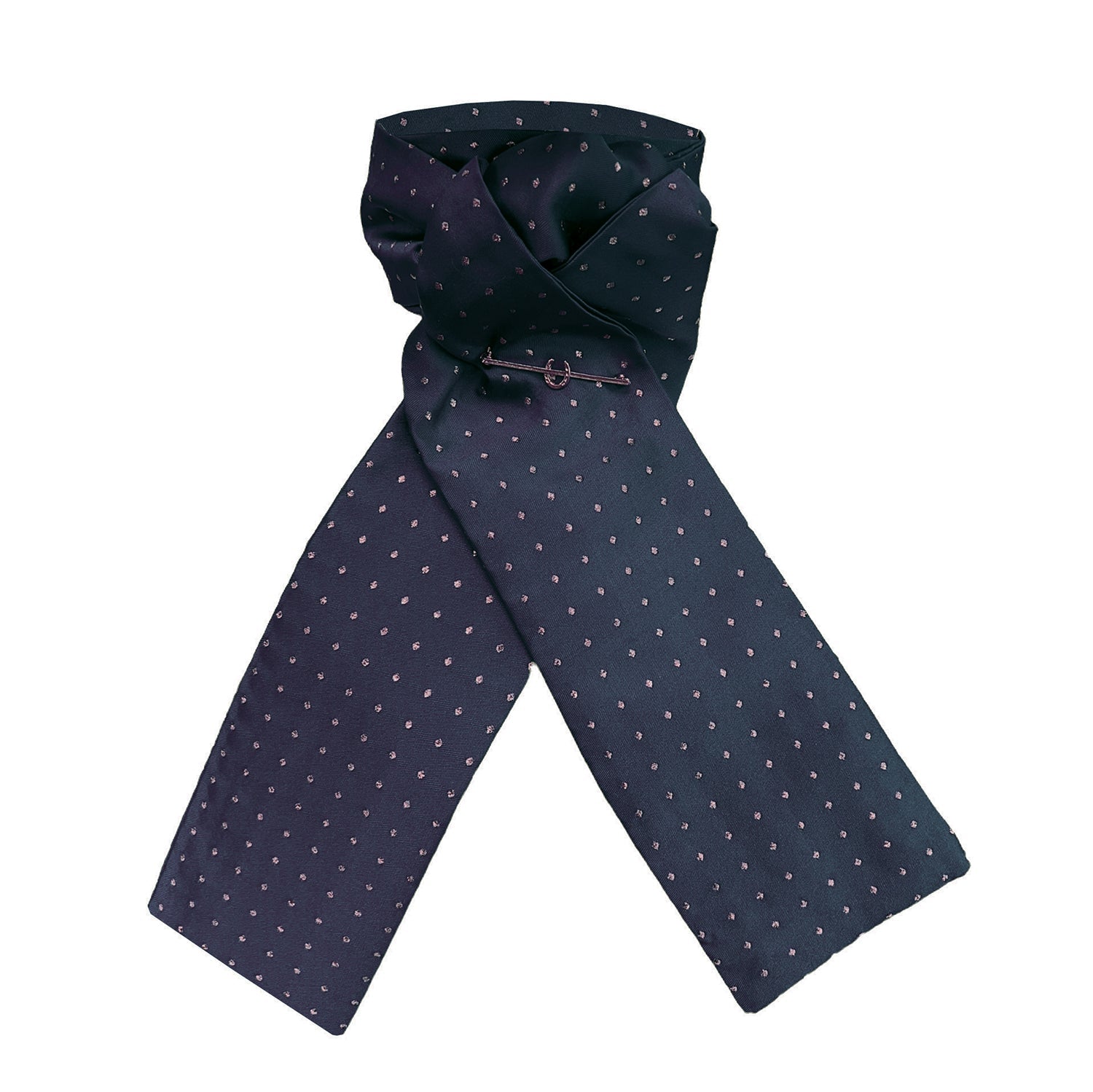 Pin Spot Riding Stock - Navy/Gold - Equetech