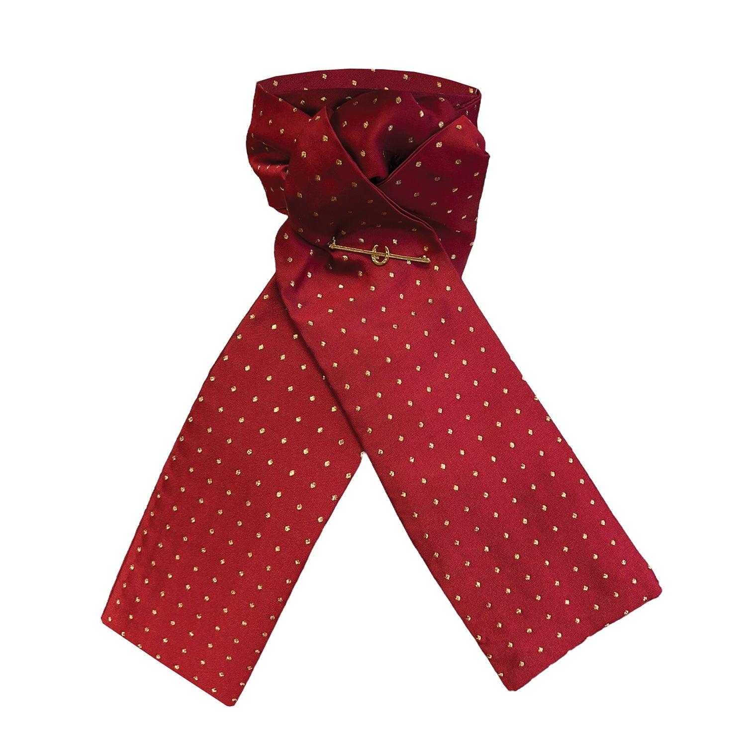 Pin Spot Riding Stock - Red/Gold - Equetech