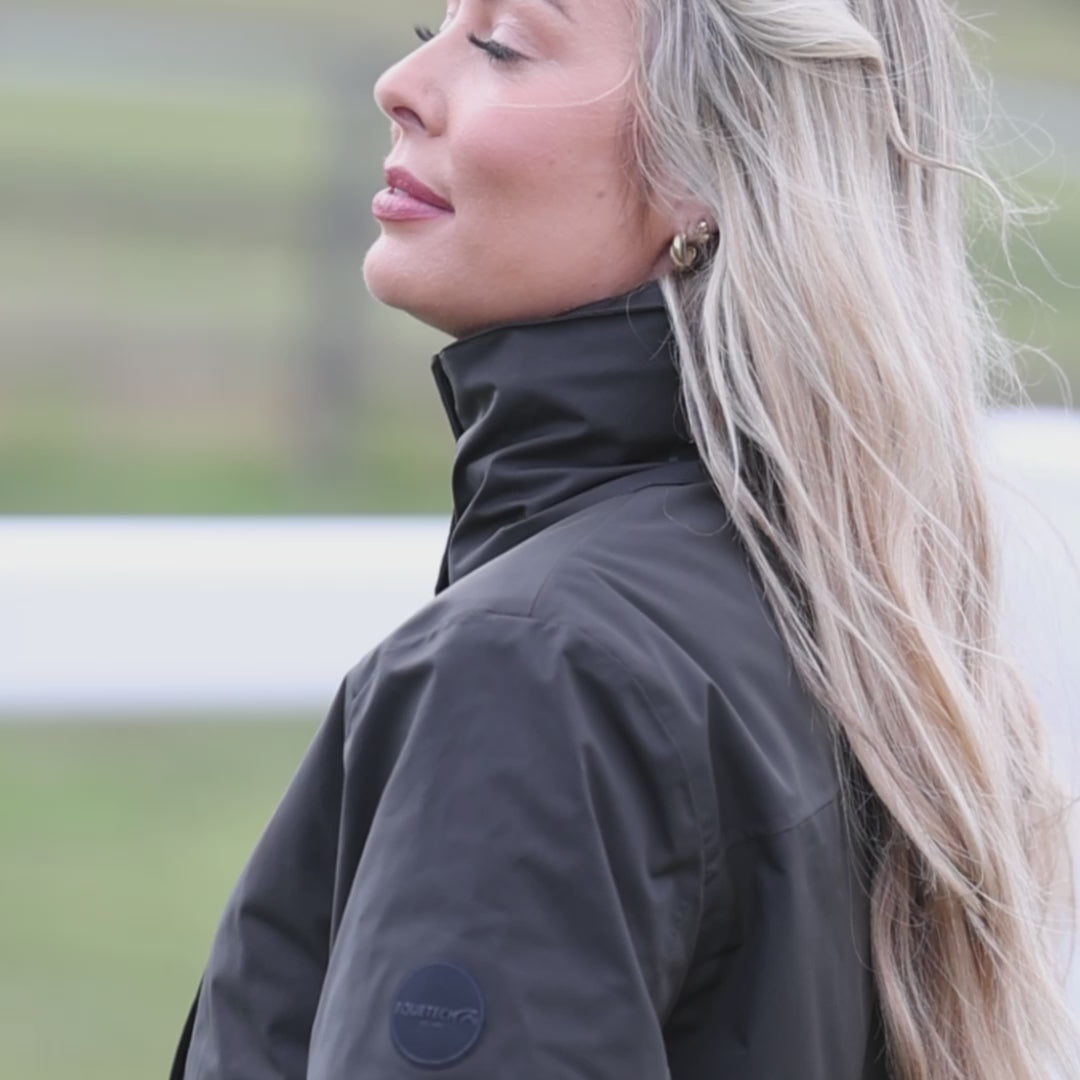 Equetech Utopia Luxe Long Waterproof Riding Coat - Alpine video