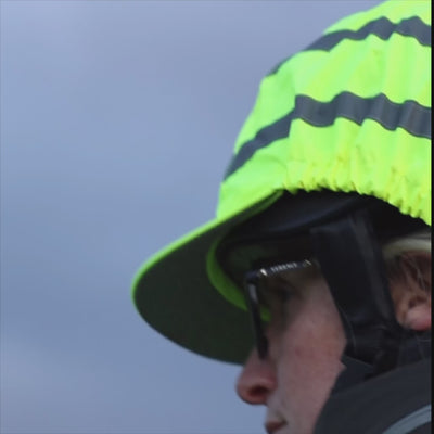 Equetech Hi-Vis Vision Water Resistant Deluxe Pom Hat Silk video
