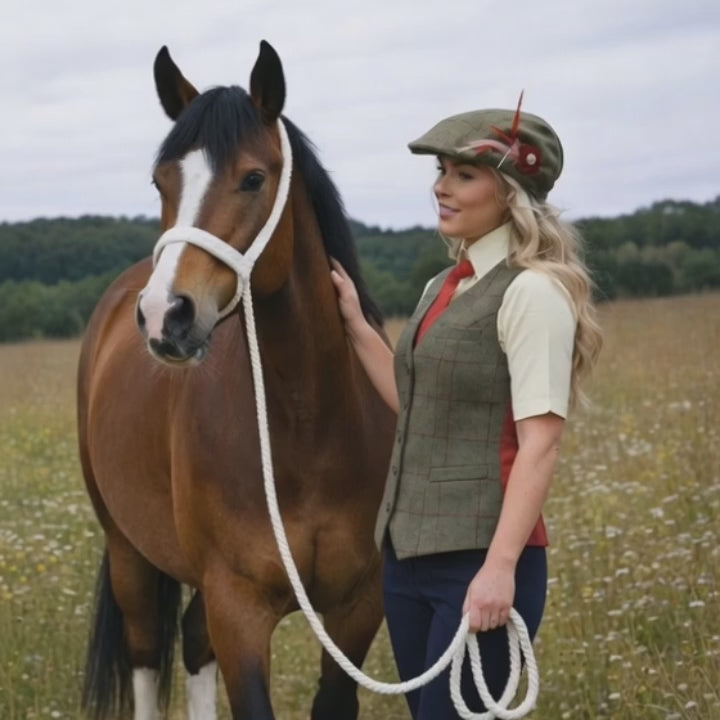 Equetech Launton Tweed Deluxe Waistcoat