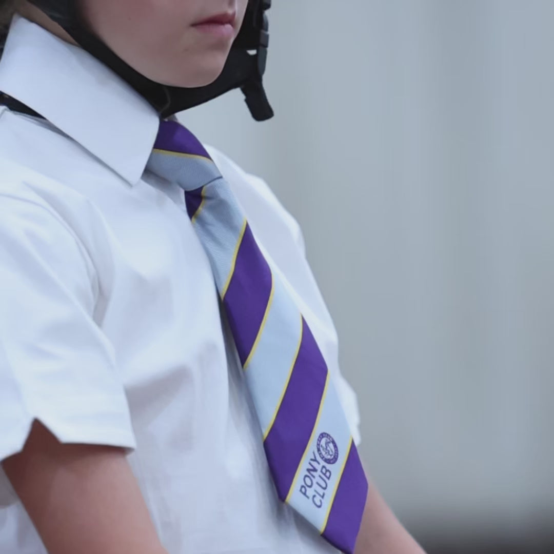 Official Pony Club Ready-Tied Members Tie video
