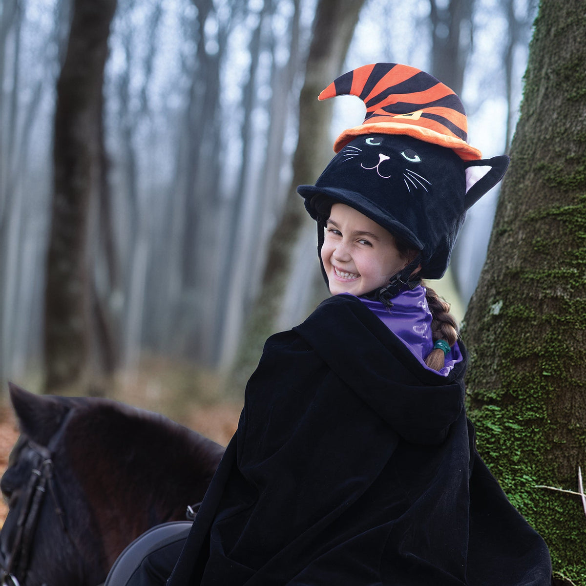 Salem Cat Hat Silk - Equetech