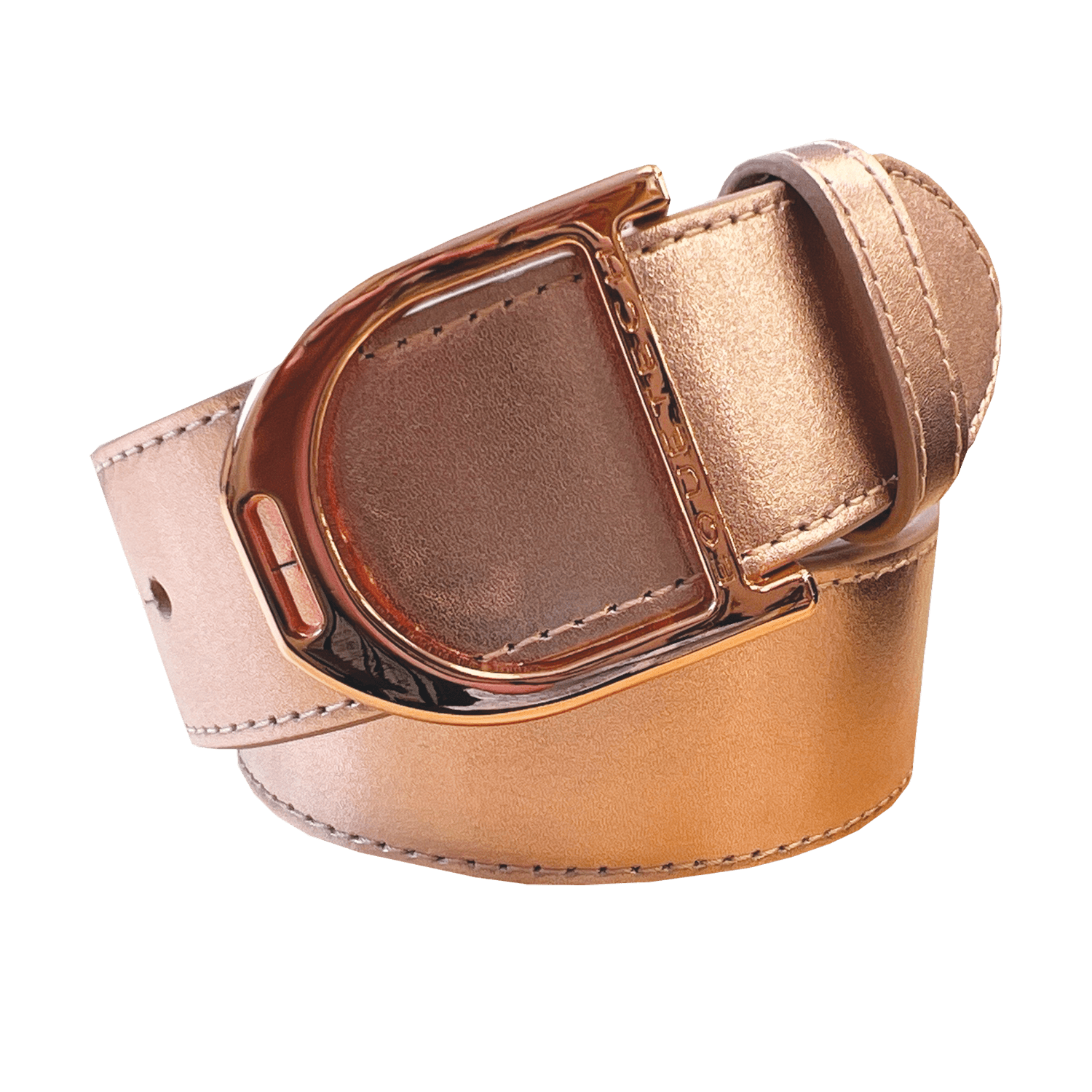 Stirrup Leather Belt 35mm - Rose Gold - Equetech