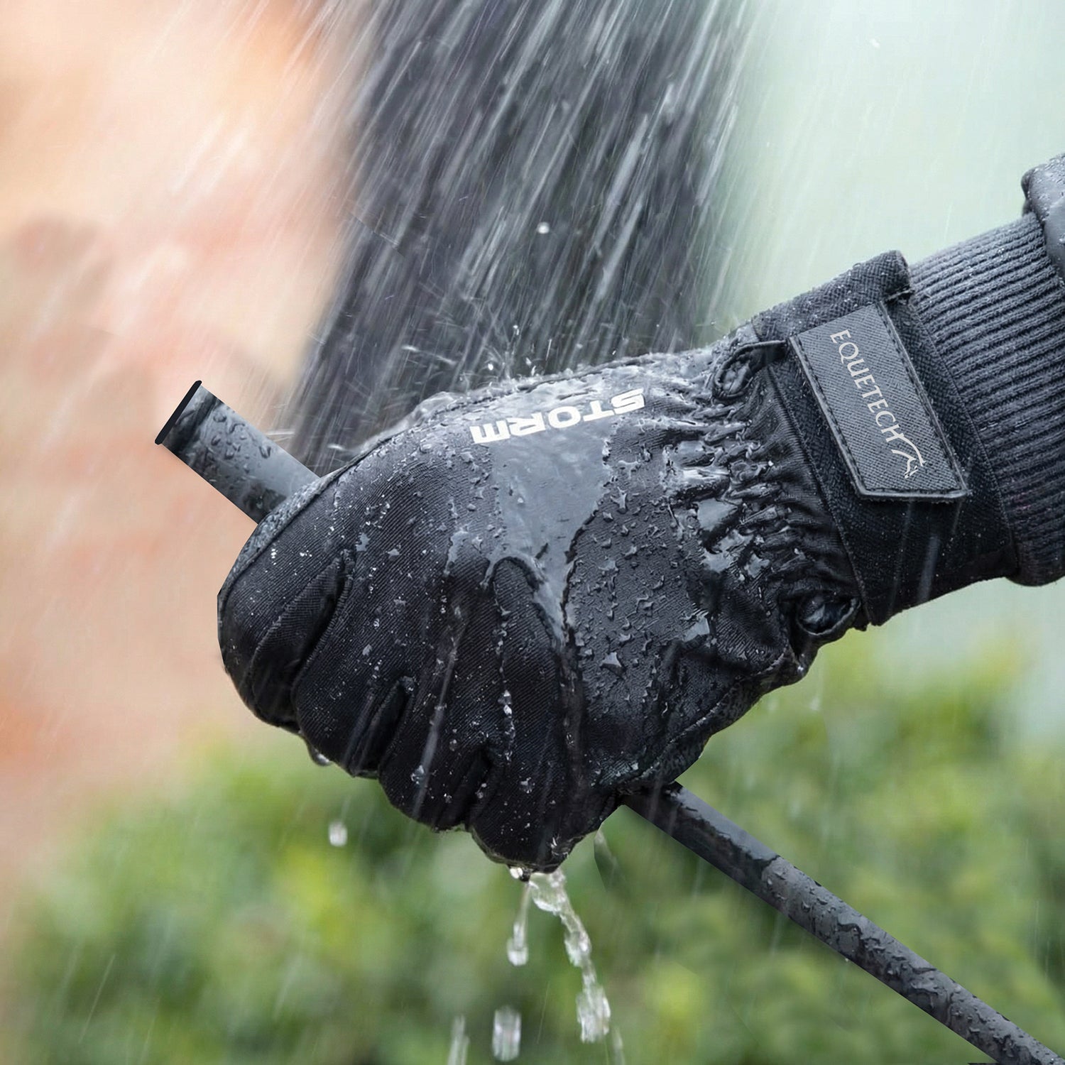 Storm Waterproof Riding Gloves - Equetech