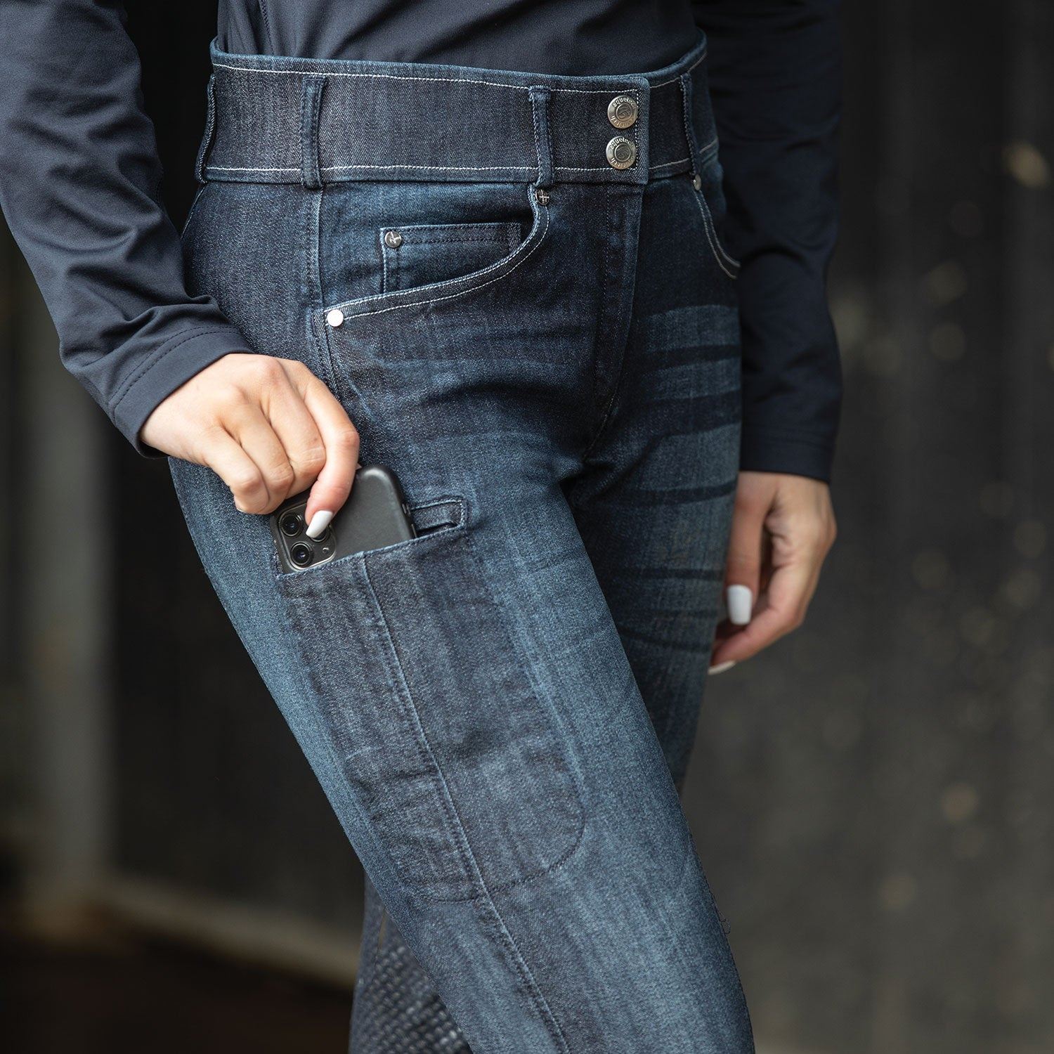 Ultimo Denim Grip Breeches - Equetech