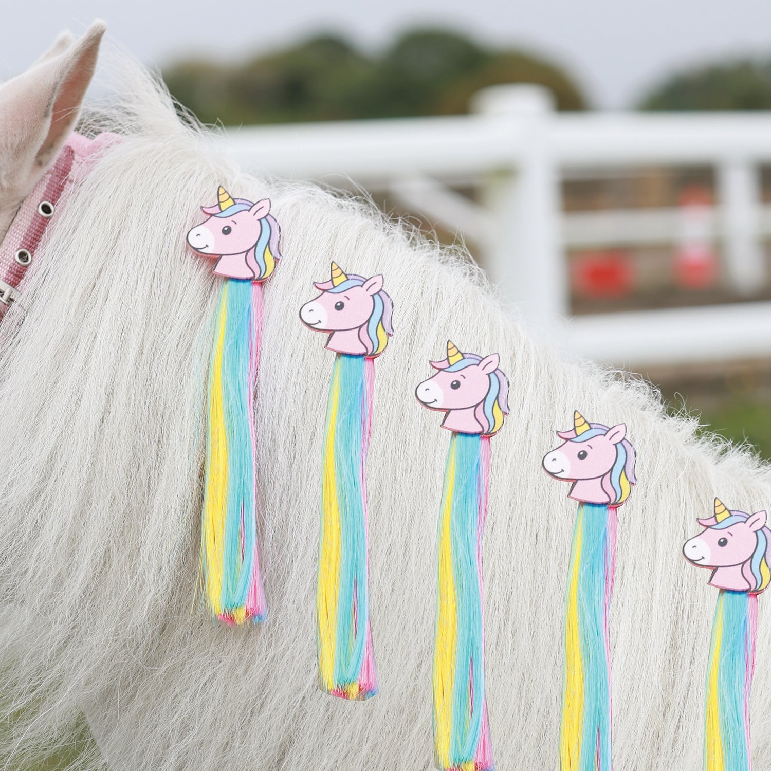 Unicorn Sparkle Horse Mane Tassels (5 Pack) - Equetech