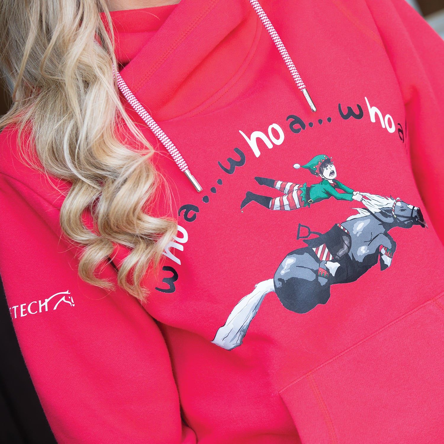Unisex Whoa! Horsey Christmas Hoodie - Equetech