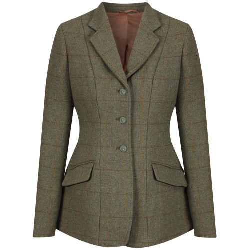 Claydon Tweed Riding Jacket - Green 32