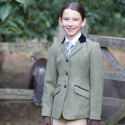 NEW Equetech Junior Childrens Kenworth Tweed Riding Hacking Show Jacket 