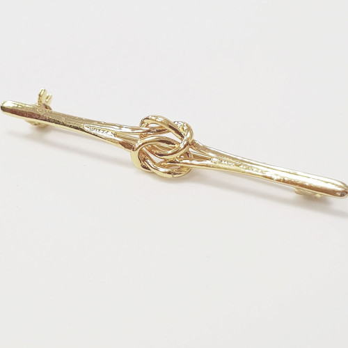 Knot Stock Pin - Gold