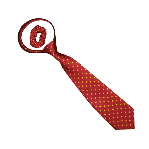 self Tie Adults equestrian show Tie Red With White Spots