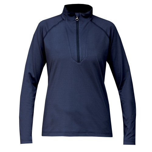 Signature Zip Thermal Base Layer  - Navy/Silver XS