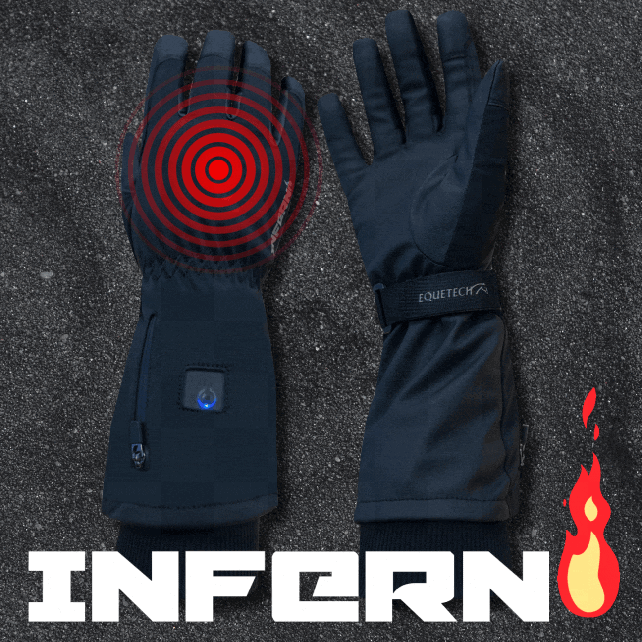 Inferno Winter Heated Riding Gloves